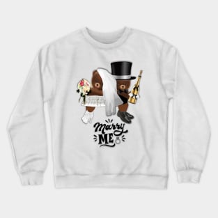 Marriage Proposal. Marry Me Crewneck Sweatshirt